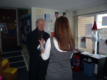 Sir Reg Empey with Linda Chambers of BWC 