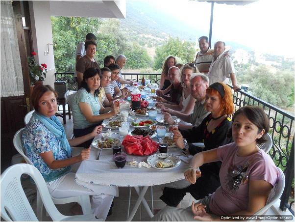 Staff from BWC at final visit to Kas, Turkey 
